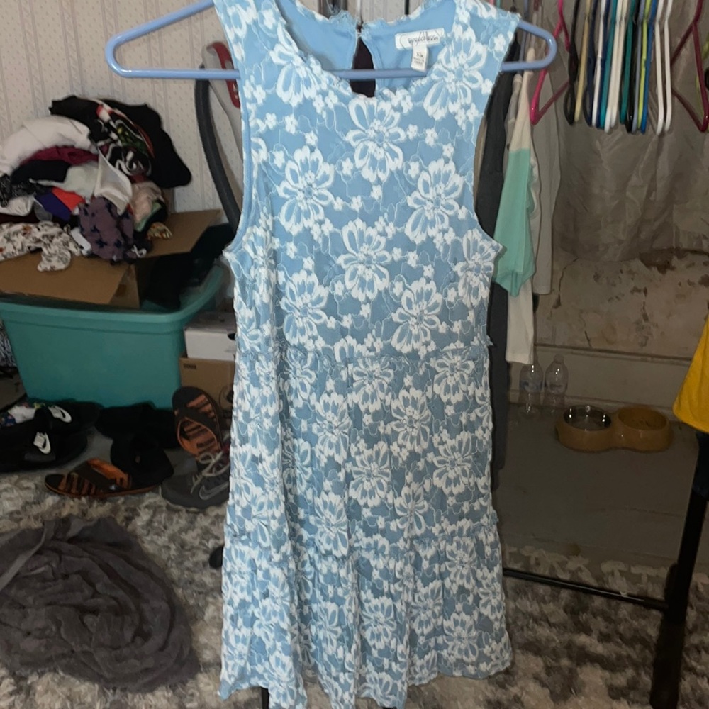Speechless size XS light blue and lace dress